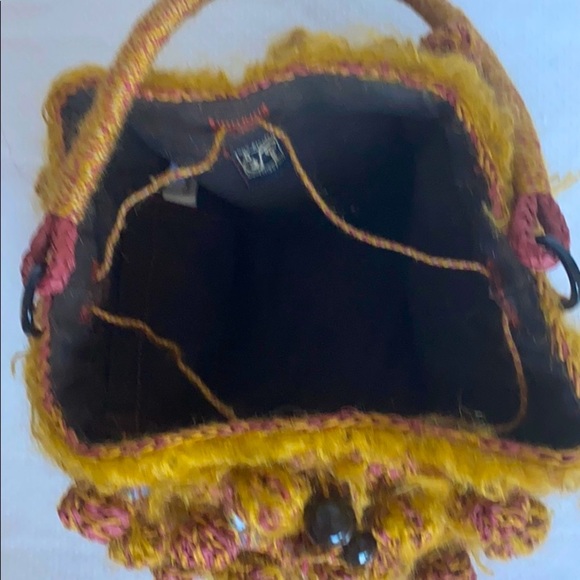 Sans-Arcidet Straw,Mohair and Sequins Bsaket Bag - Picture 4 of 9